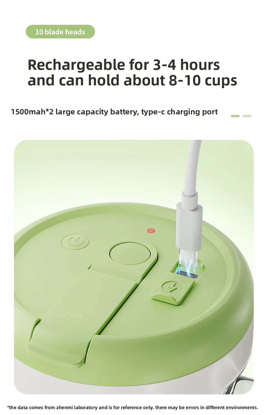Gadgetoo Xiaomi Zhenmi Portable Rechargeable Juicer Zmgz-J16 800Ml Gadgetoo Xiaomi Zhenmi Portable Rechargeable Juicer Zmgz-J16 800Ml