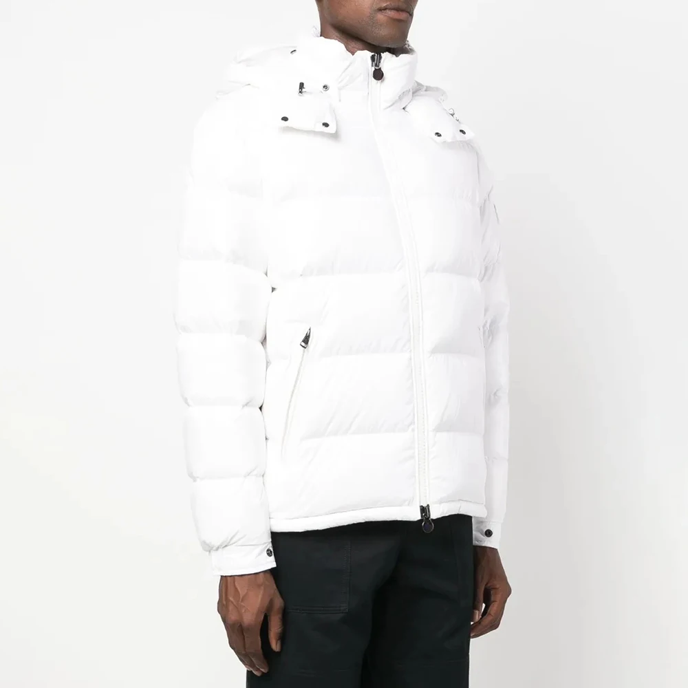 Winter Custom Reversible Men's Cropped Boxy Zipper Cotton Down Puffer Jacket with Hooded Man factory