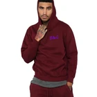 Hoodies Women Hoodie Customized Plain Burgundy 100% Cotton Hoodies Men Women Quality Hoodie
