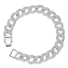 Silver Bracelet Dropshipping Jewelry Urban Silver Jewelry Mens Silver Plated Cuban Link Bracelet