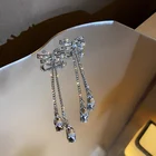 Diamond Earrings Earrings Bow Earrings Trendy Fashion Wholesale Crystal Diamond Bow Earrings