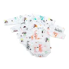 Baby Organic Long Sleeve Baby Romper 100% Organic Cotton Infant Clothes High Quality Newborn Bodysuit