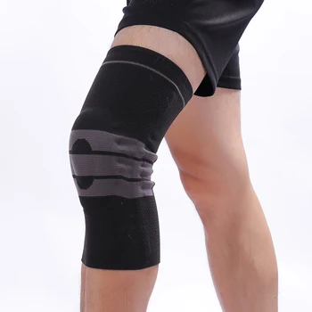 Wholesale Breathable Knee Cap Supporter Men Basketball Compression Sleeve Brace Knee Support For Gym