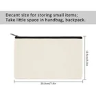Cotton Pouches For Bag Cotton Cotton Canvas Makeup Bags Zipper Blank Pouches For Vinyl DIY Crafts