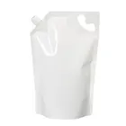 Pouch With Liquid Bag 2000ml Laundry White Liquid Spouted Bag Drinking Stand Up Pouch Bags With Spout