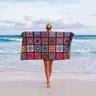 Beach Beach Designer Beach Towels Custom Made Rpet Soft Sand Free Recycle Sublimation Beach Towel Waffle