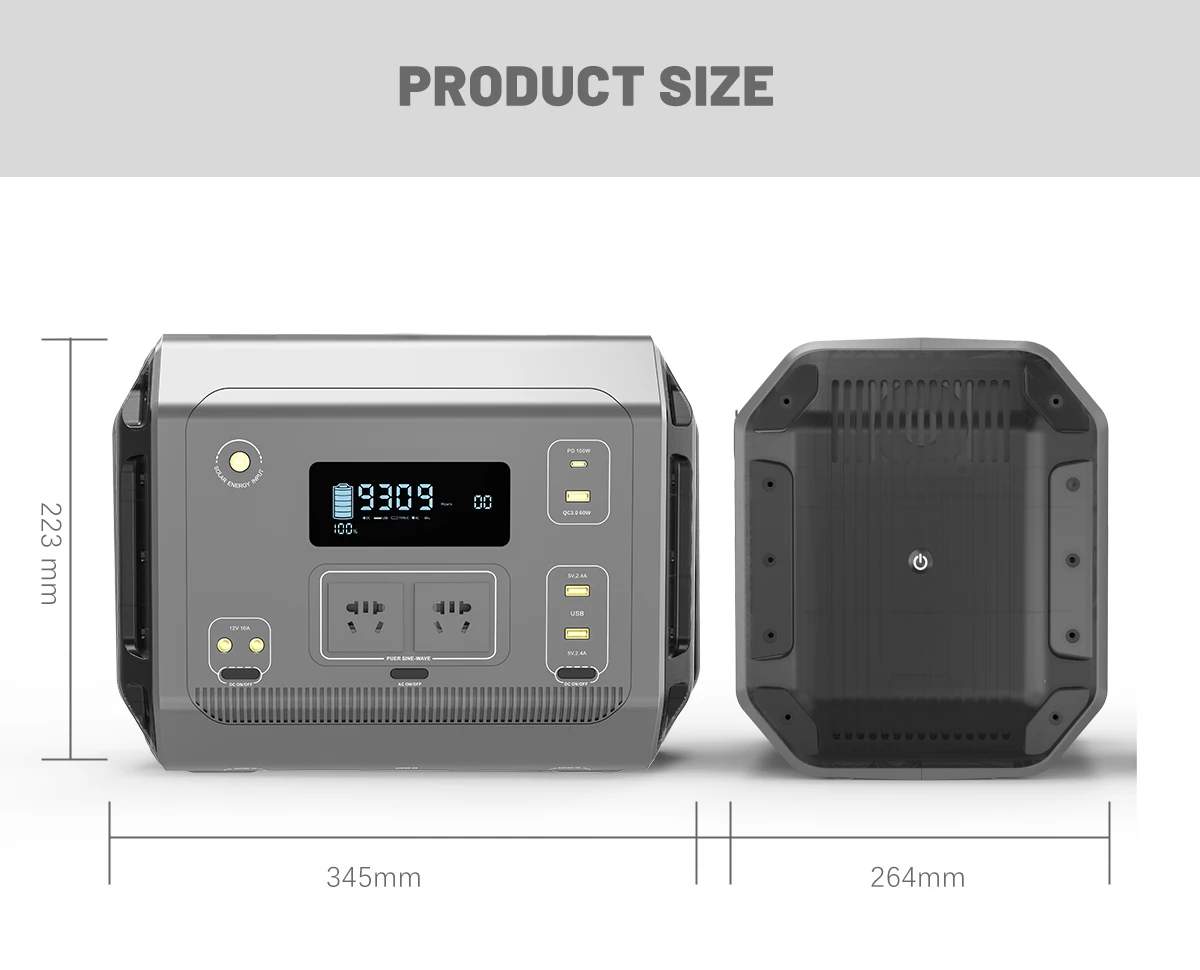 Ac/dc Outlets Backup Lithium Battery Home Energy Storage Supply Outdoor