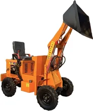 Low price hot selling new mini wheel loaders with diesel four-wheel drive,electric small-scale loaders