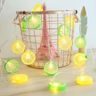 Lemon String Decoration String Lights Lemon Led Fairy String Lights For Room Wedding Christmas Decoration