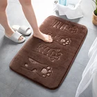 Mat Bath Bath Mat Rug Cheap Wholesale Embossing Door Bathroom Mat Memory Foam Waterproof Bath Rug Customized