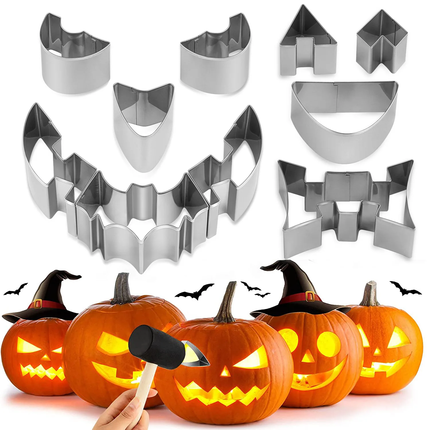 Customized Halloween Pumpkin Carving Set OEM & ODM Pumpkin Carving Kit Set Wholesale Pumpkin Carving Kit Tools Set for Kids