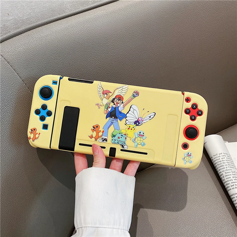 Anime Protective Case For Nintendo Switch Cartoon Poke Pika Console Joy-con  Cute Shell Skin Accessories Soft Cover Custom - Buy Anime Protective Case  For Nintendo Switch,Cartoon Poke Pika Console Joy-con Cute Case,Shell