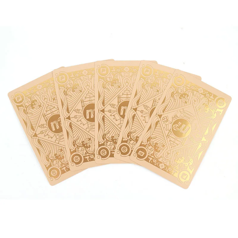 Custom Surface Finishing Material Packaging High Quality Cold Foil Stamping Poker Gold/Silver Edge Luxury Paper Playing Cards 21 -