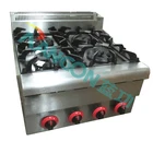 Range Commercial Efficient Burner Parts For Gas Stoves With 6 Burners Stainless Steel Gas Range