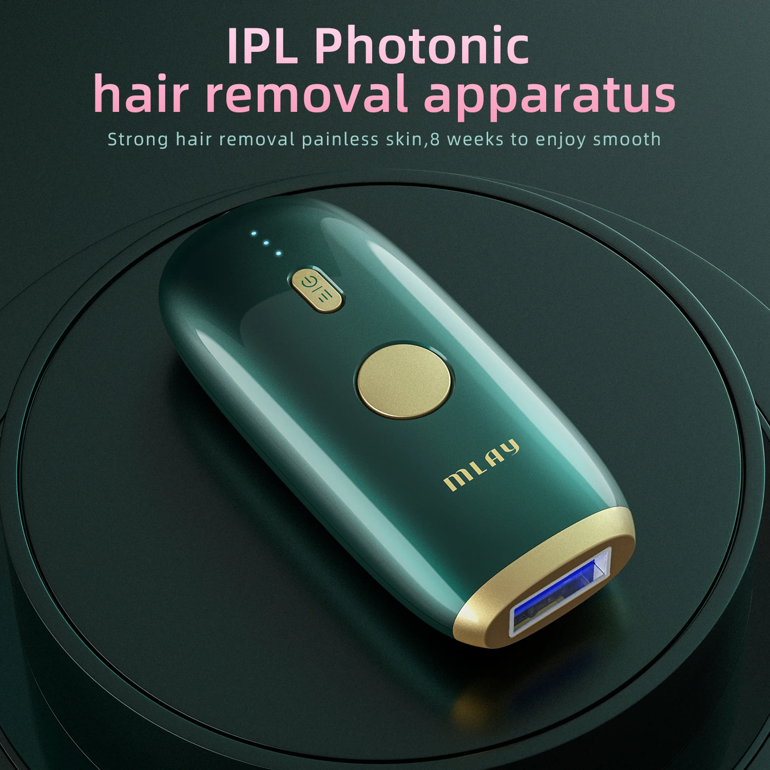 MLAY T11 Portable IPL Hair Removal Epilator Electric and Painless for Home Use on Face Body Leg and Arm for Bikini Area