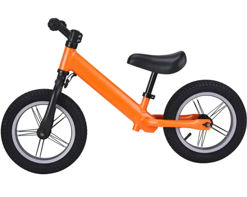 product wholesale 12 inch baby safe steel fork lightweight single speed gear balance bike no chain for kids-1