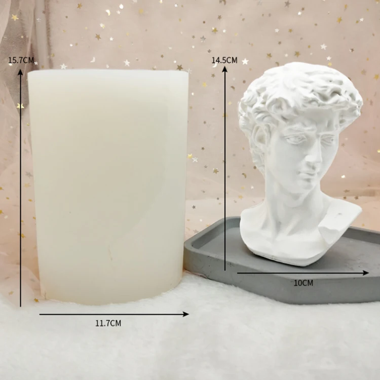 European Roman column Venus scented candle silicone mold DIY retro decorative plaster mold