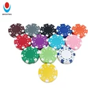 Poker ABS 11.5g In Stock Gambling Game Custom Printing Blank Casino Royal Poker Chips