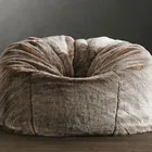 Bean Bag OEM Sex Foam Removable Faux Fur Bean Bag Cover