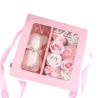 Day Rose Flower Box Gift Valentine's Day Gift Handmade Soap Bouquet