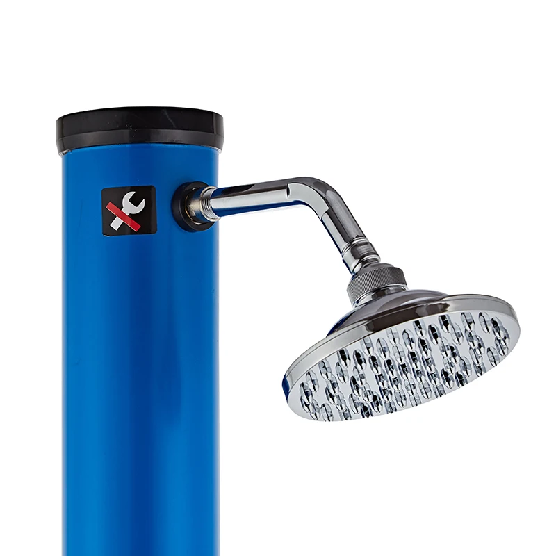 Blue 20L Freestanding PVC 2 Sections Design Professional Portable Shower