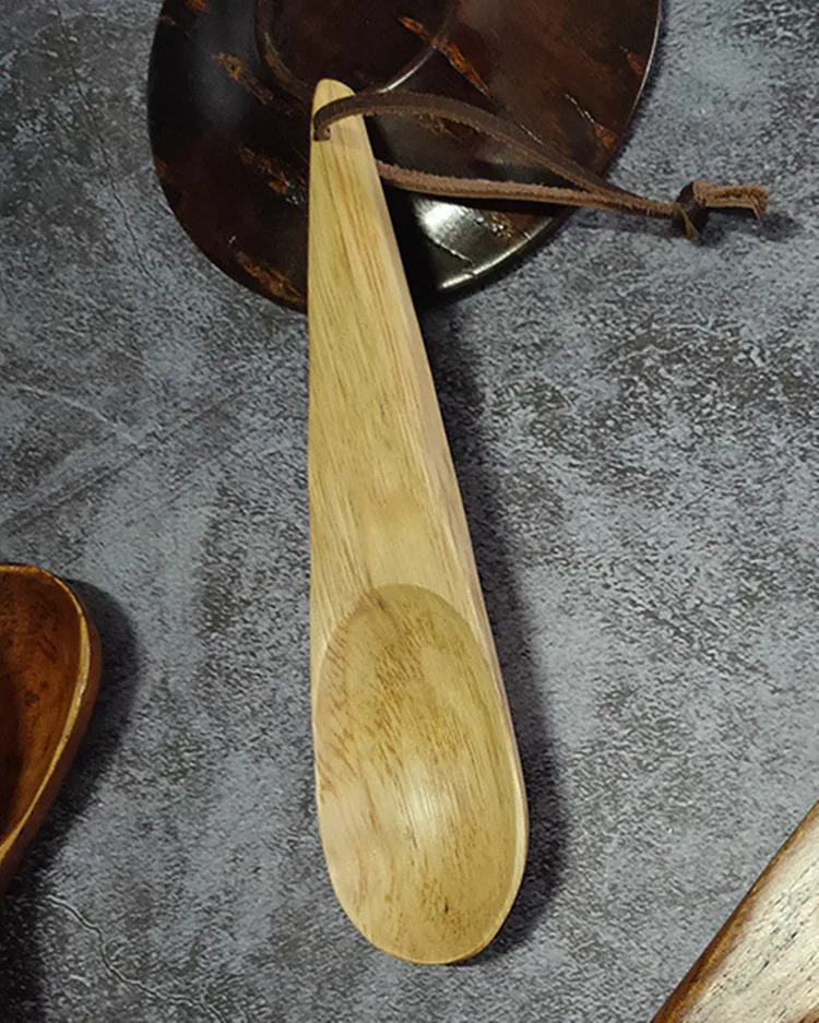 Wholesale Bamboo Wood portable travel  Wooden Kitchen custom Serving Spoon