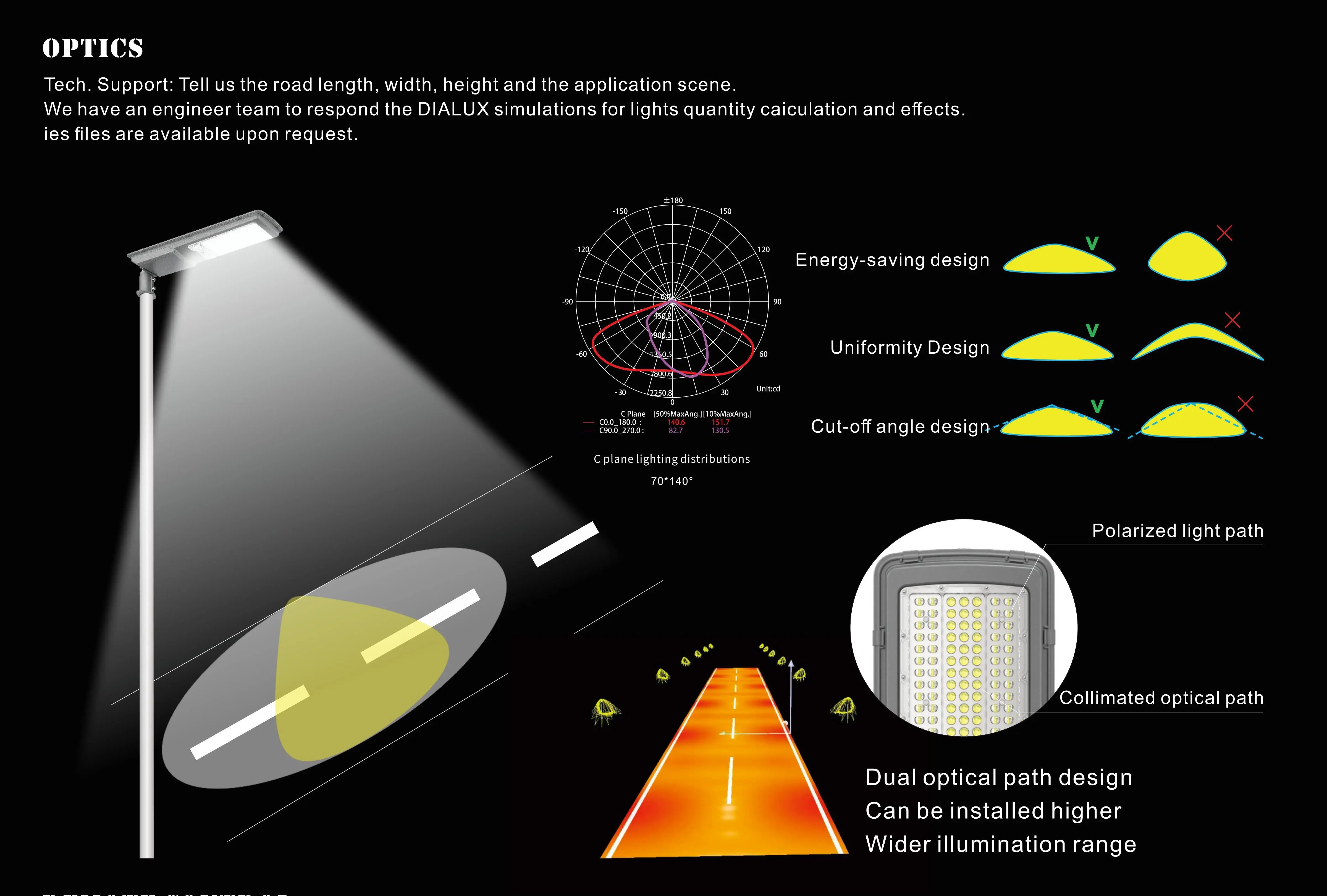 Outdoor Integrated Solar Street Lights Outdoor 200w 300w Lamp for Road With Light Sensor Remote Control Pole