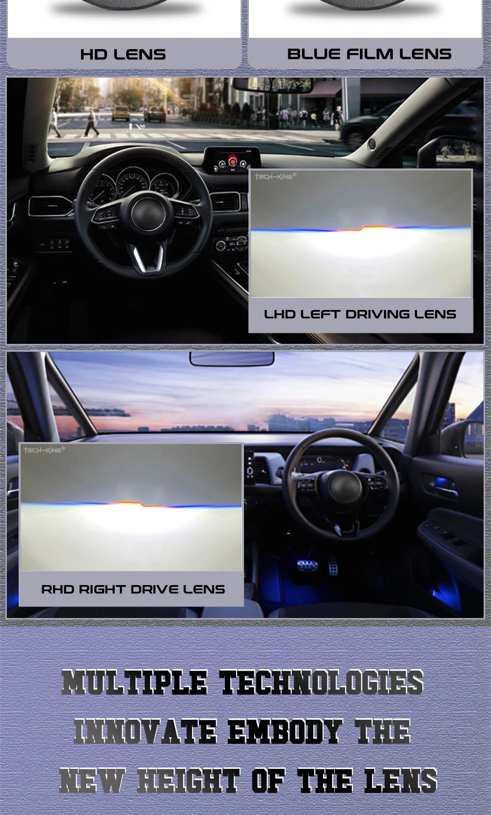 Bi Led Projector 2.5 Inch 124W Canbus LED Headlight Lossless Biled Headlight Automotive Parts Dual Lights Projector Headlights