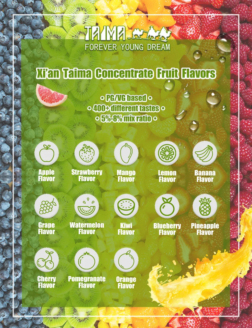 Vape E-Liquid Rohstoff Flüssigkeitskonzentrat Kirschgeschmack Parfums Duftöl WP Aromastoff für E-Saft 1