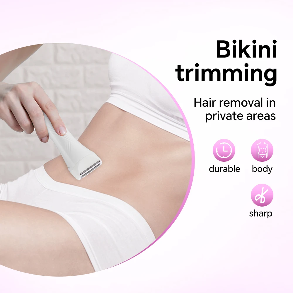 Professional Lady's Electric Hair Shaver Painless Body Removal USB Charging Rechargeable for Household Car RV Use Wholesale supplier