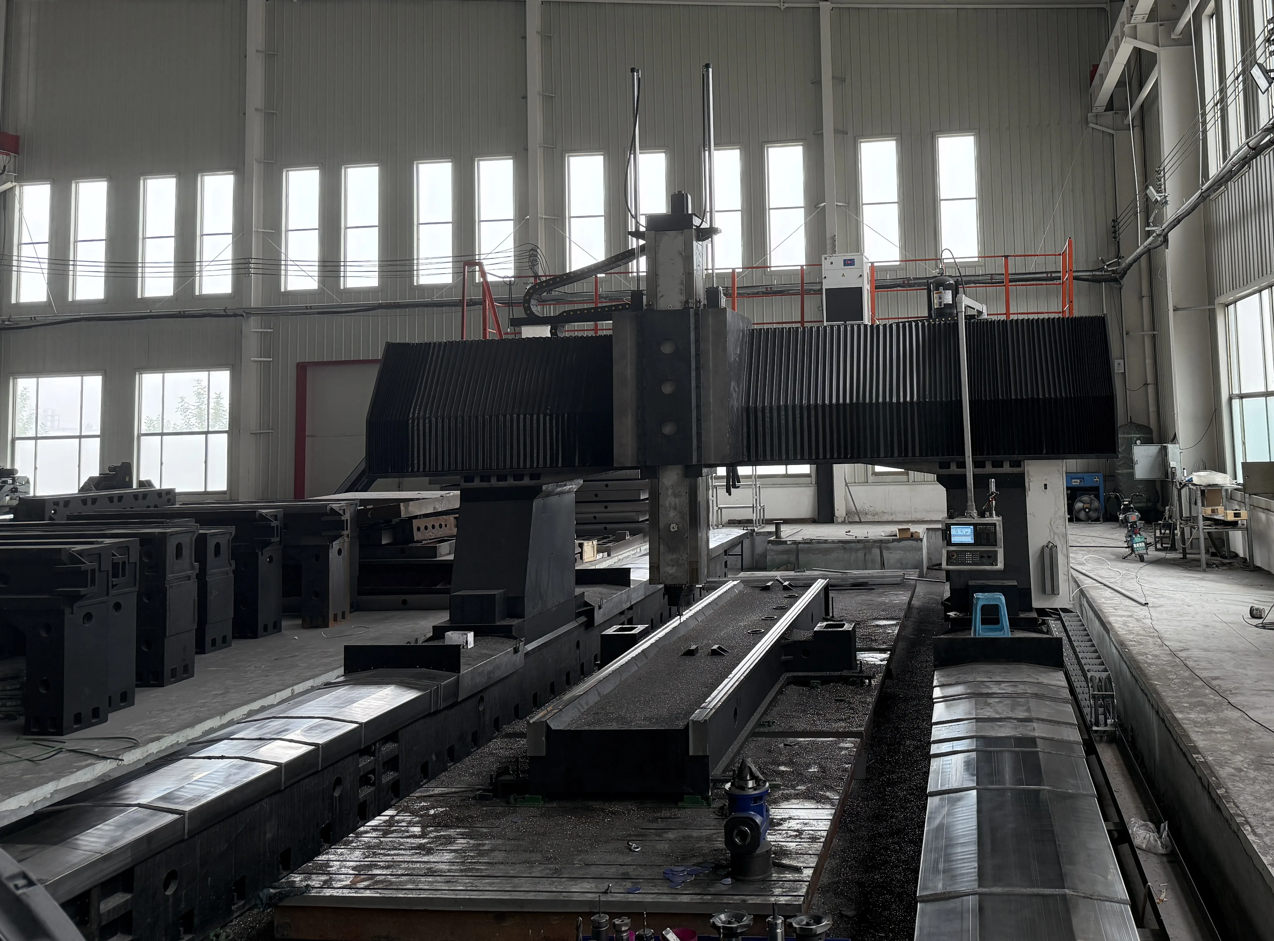 SLM Series 30120 Heavy Duty Gantry Mill Vertical High-Tech Precision CNC Traveling Column Fanuc System BT50 Spindle Milling