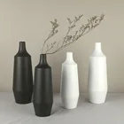 Plain White Black Home Decor Ceramic Flower Vases