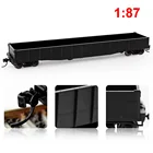 Train C8743 Model Train Railway Layout 1:87 HO Scale 53ft Low-side Gondola Car Railway Wagons