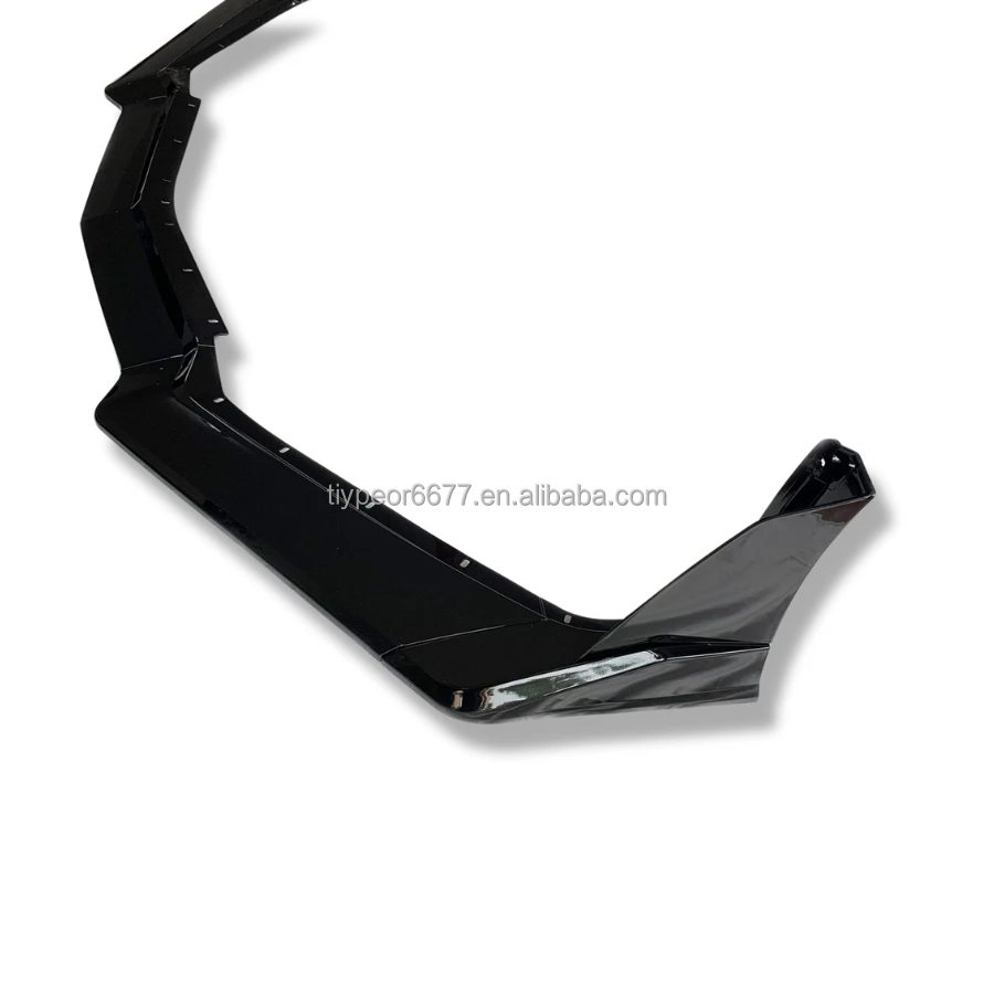 product tiypeor glossy black car front bumper lip spoiler diffuser for chevrolet corvette c8 2020 2024 7pcs-8