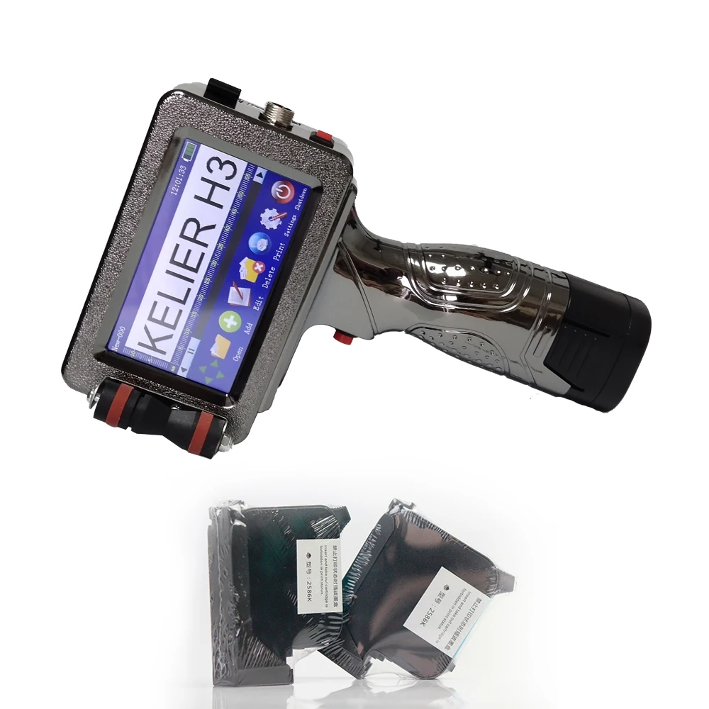 date printing machine on plastic bag