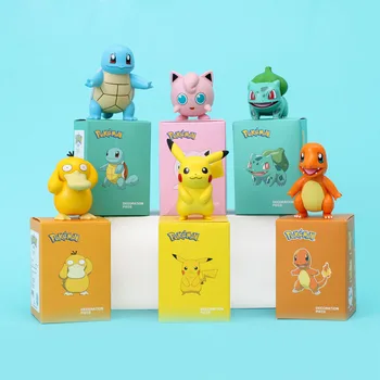 Pokemon Ladybug dragon b Action Figure Toys Pikachu Model Charmander Psyduck Squirtle 6 Types For Kids Children Gifts