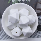 Beads Hexagon Beads For Teething Bpa Free Silicone Beads Hexagon Teether Beads For Baby Long Teeth