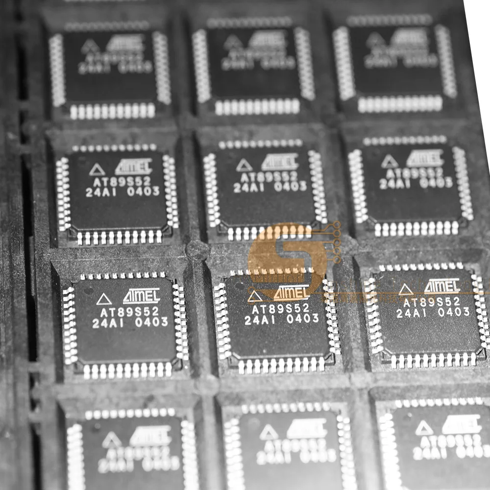 product 8 bit microcontroller at89s52 24ai 89s52 qfp44 ic for embedded systems and industrial control-0