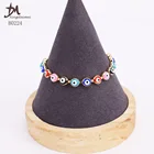 B0224 Mixed Style Wholesale Latest Design Fashion High Quality 18K Gold Plated Mixed Colors Eye Bracelet