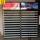 Nail Nail Display Stand Free Standing Iron Nail Polish Rack Custom Nail Polish Display Stand With Casters