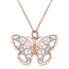 Celtic Pendant Fashion Design 925 Sterling Silver Celtic Butterfly Pendant Necklace For Women