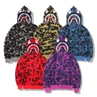 Zipper Hoodie Zipper Hoodie Custom Full Zipper Men's Camouflage Bape Hoodie