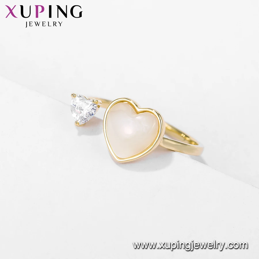 YMR-213 Xuping 2020 new design fashion girls jewelry heart style stone opening ring