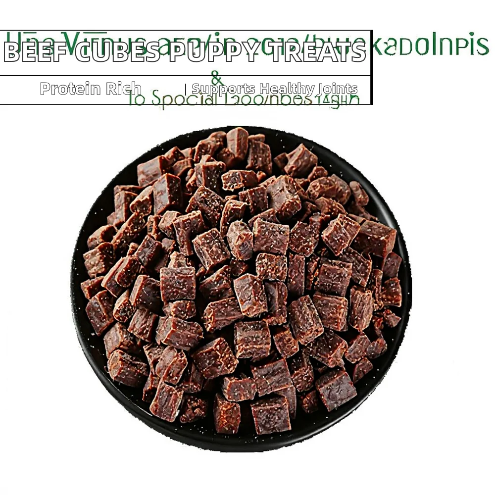 High Protein Beef Cubes Chew Treats for Puppies and Small Dogs Digestive & Joint Health All Life Stages Training Snacks factory
