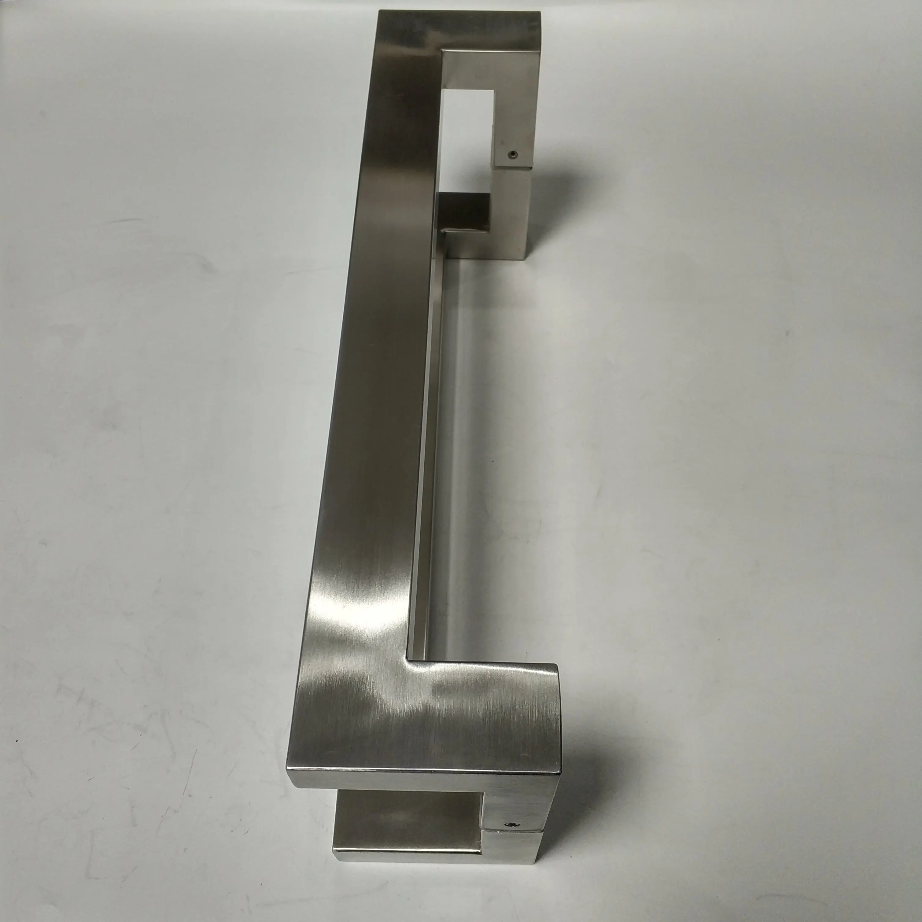 Stainless Steel Interior Door Handle Glass Double Pull Handles Classic Square Door Handle