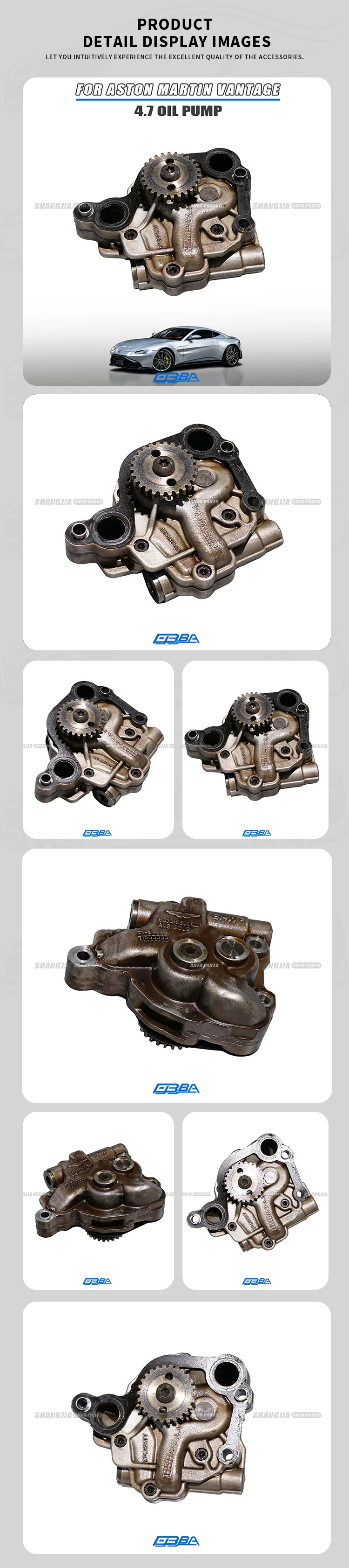Best Selling Aluminium Alloy Oil Pump Car Used Auto Parts For Aston Martin Vantage4.7 Coupe Roadster 6G336600AD Easy Install details