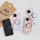 Cover 2020 IMD Marble Soft TPU Phone Case Cover With Kickstand Marble Back Shell For IPhone 11 Pro Max