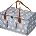 Extra Large Diaper Caddy Craft Toy Organizer With Zip-Top Cover With Waterproof Wet/Dry Bag - Perfect For Baby Shower