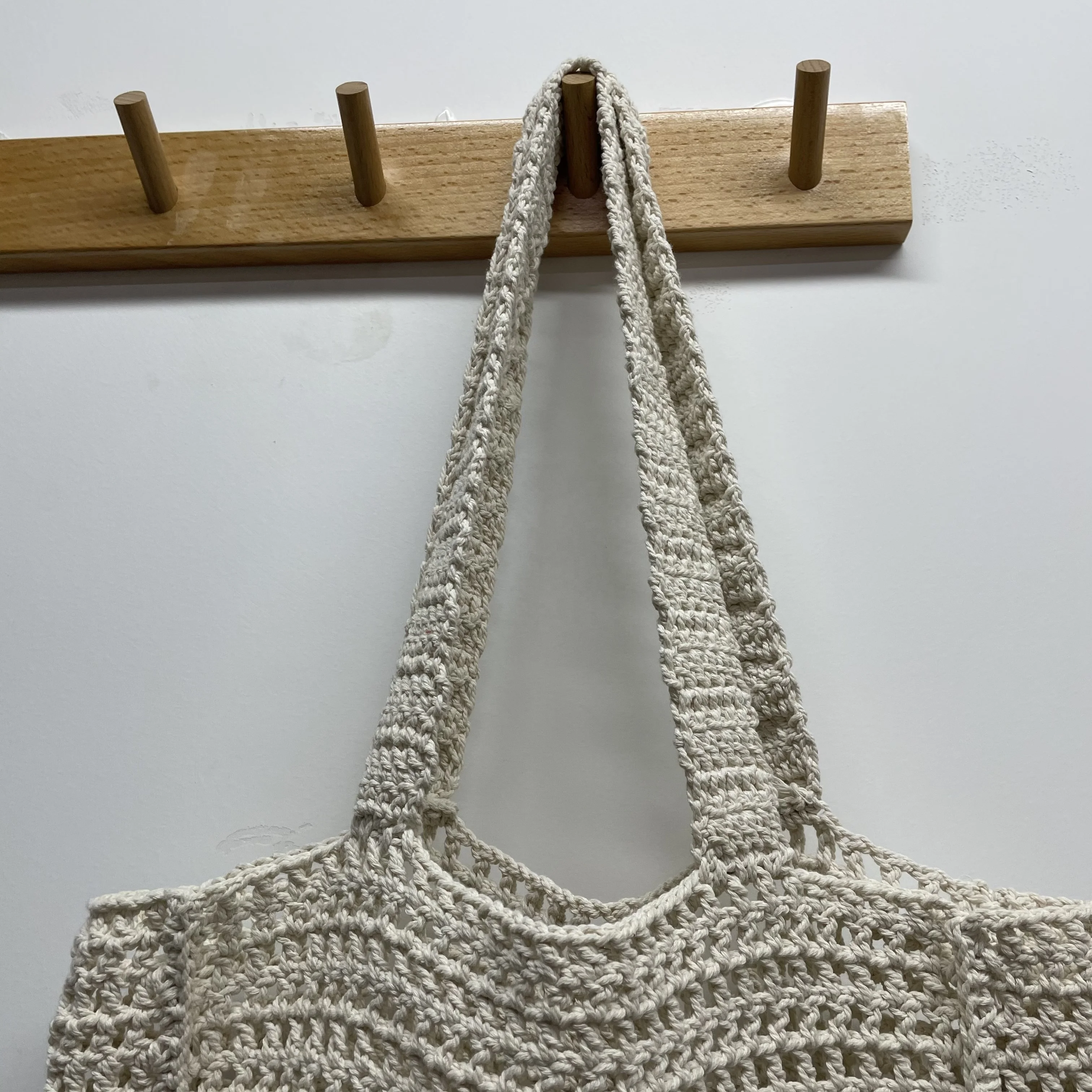 crochet  organizer beach tote bag Women  straw bag beach polyester yarn for crochet bags