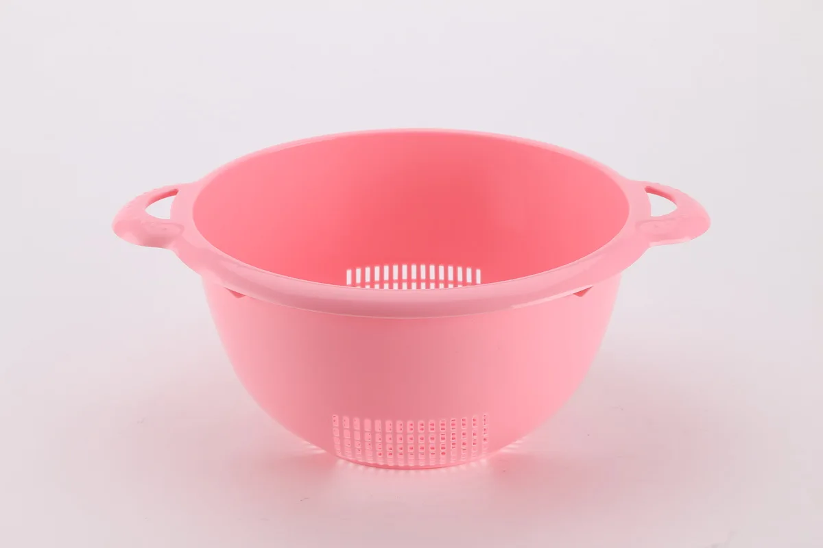 kitchen basket vegetables drainer sink colander dish drying rack plastic colander with handle